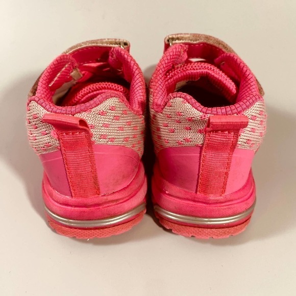 Ubfen Pink Kids Sneakers Tennis Shoes Adjustable Closure Size Toddler 9 (27) - Picture 3 of 12